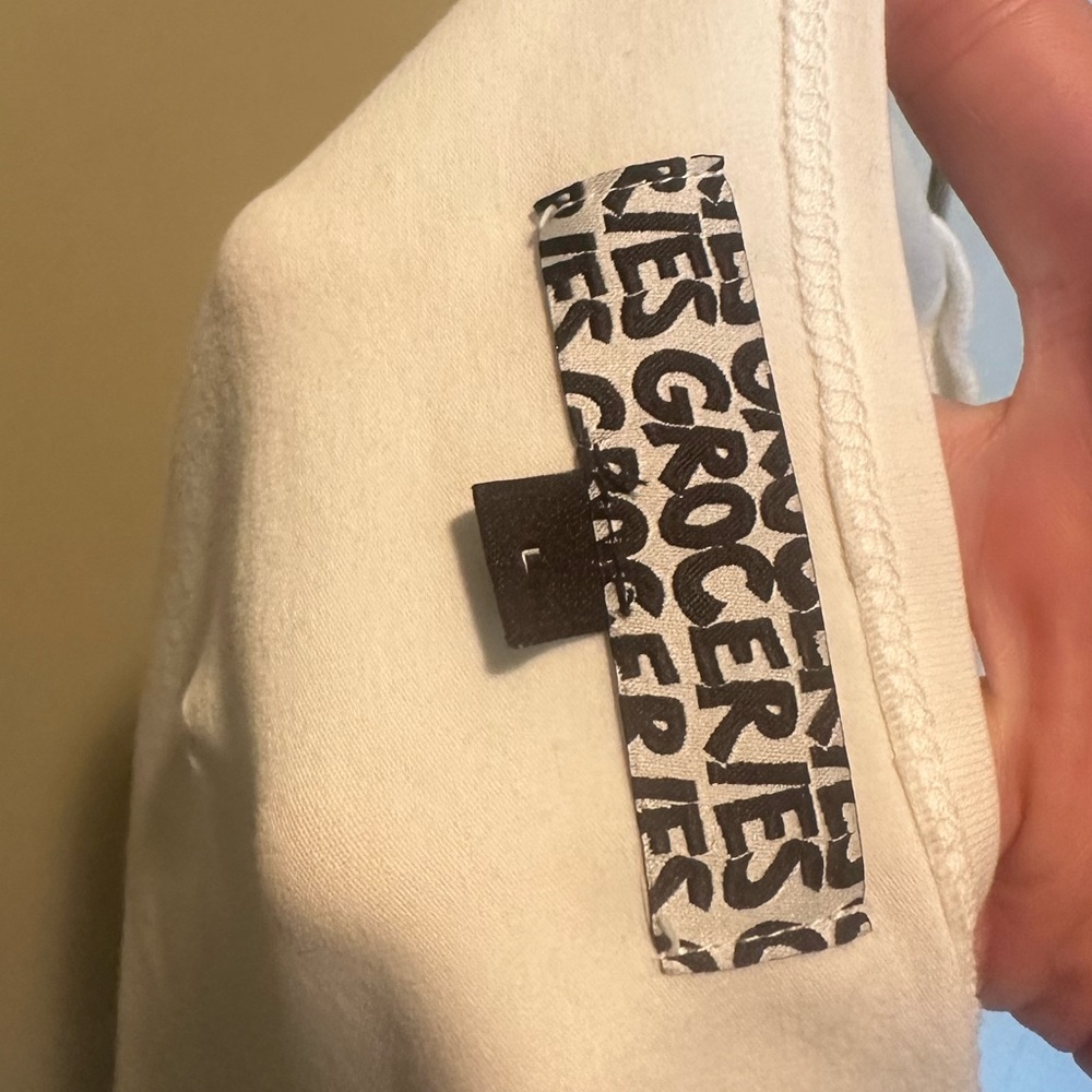 Groceries White Crop Top — image 2 of 6